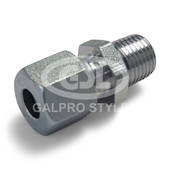 8mm x 1/4" Steel Male Connector