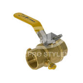 15mm F/F Long Handle, Lockable with Test Point Ball Valve